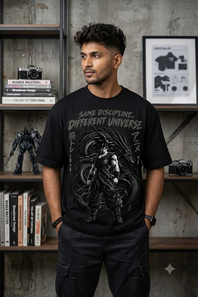 Kaizen — Discipline Beyond Limits™ | Anime × Gym Drop-Shoulder T-shirt